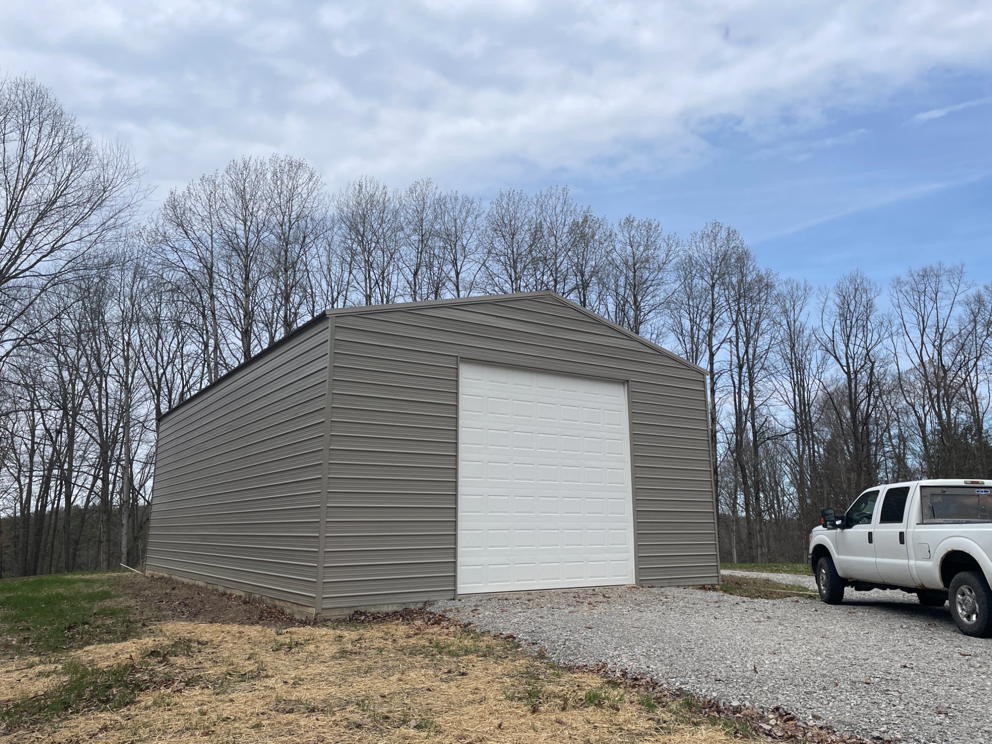 30x50 steel building installed in New York by Greg Builds